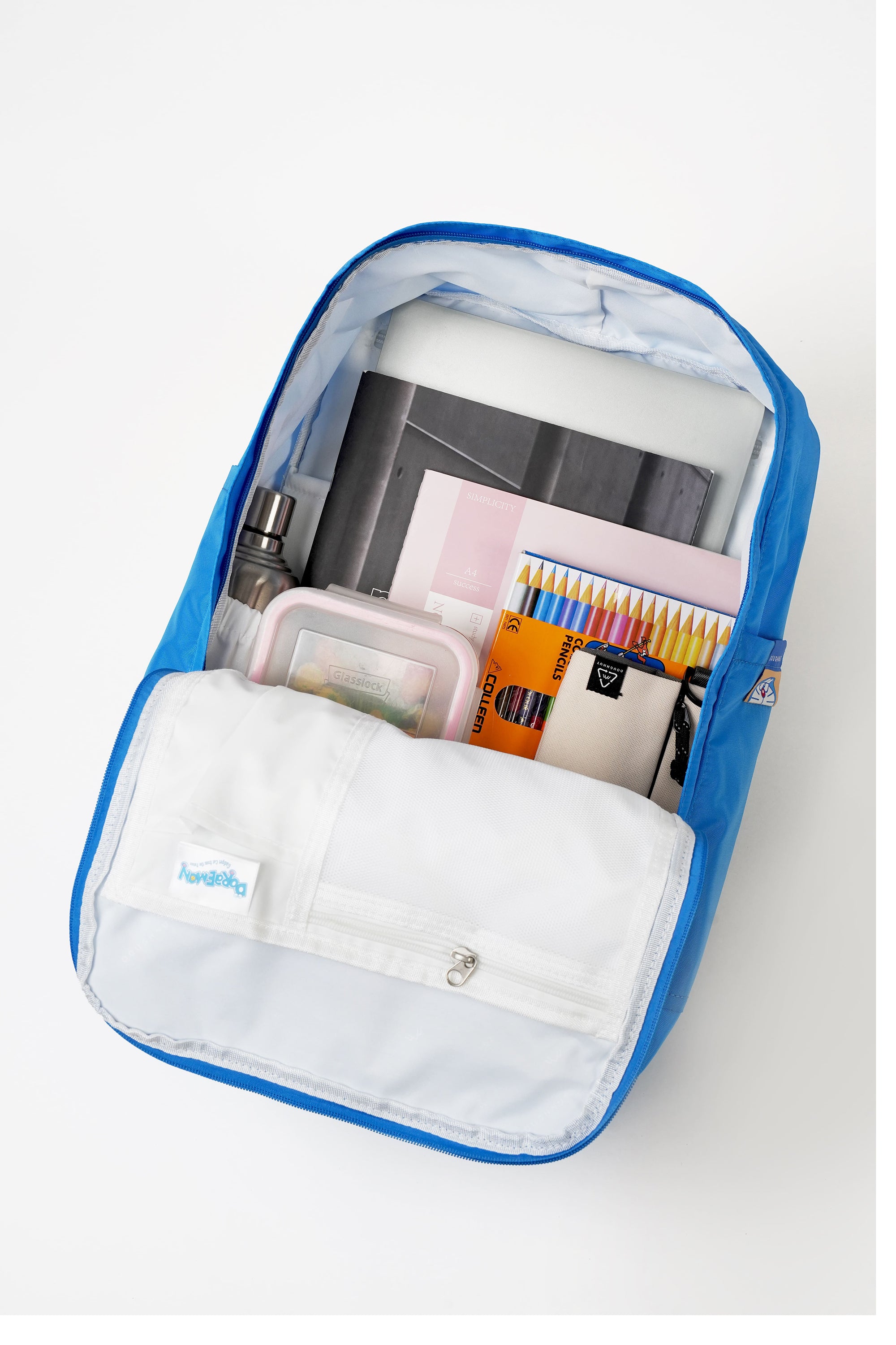 doraemon mini backpack Macaroon Doraemon X Doughnut Series Backpack Sky Blue
