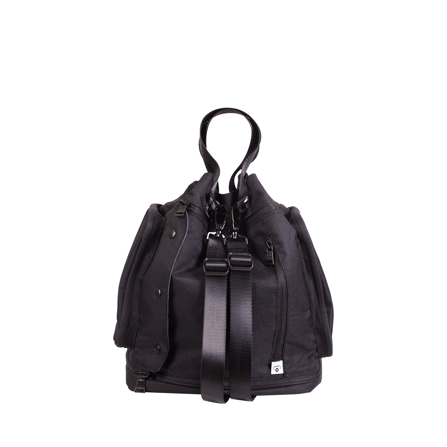 black pyramid leather backpack Pyramid Backpack Black
