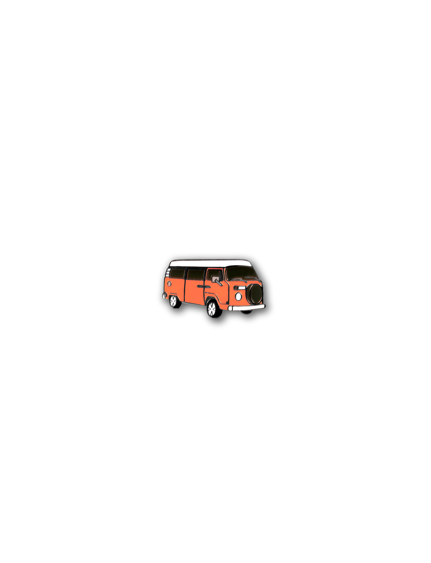 Brooch Orange Mini Bus